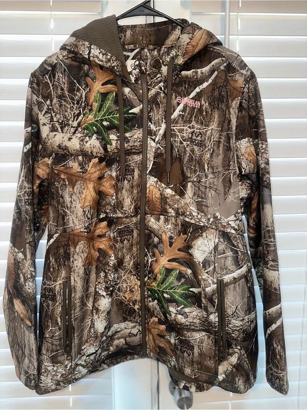 Magellan Outdoors Realtree Camo Hooded Puffer Jacket - Brown Green